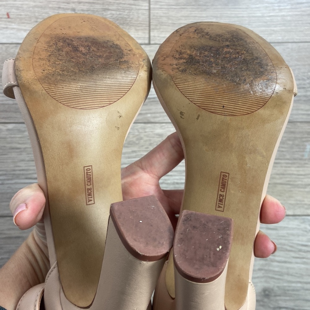 Euc Vince Camuto Acelyn Tan blush Sandal - Picture 8 of 10